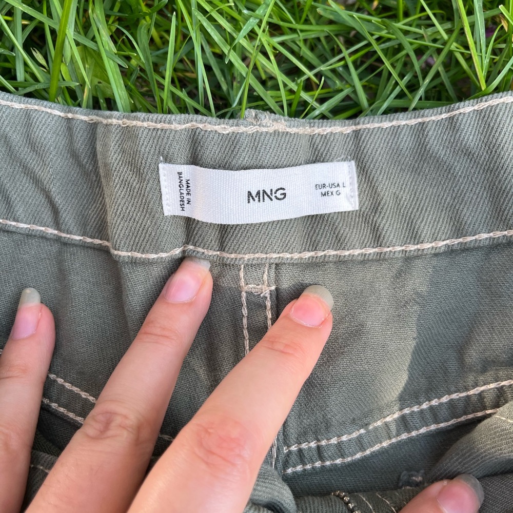 Mango Olive Green Skirt